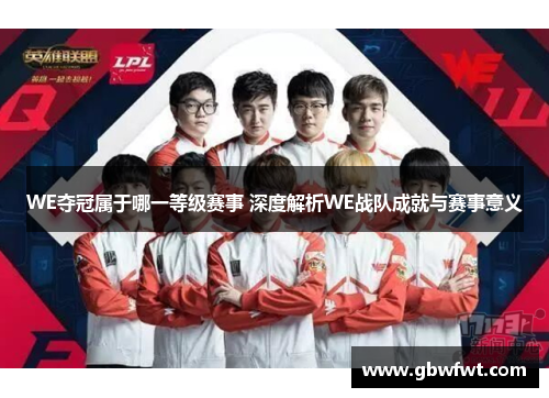 WE夺冠属于哪一等级赛事 深度解析WE战队成就与赛事意义